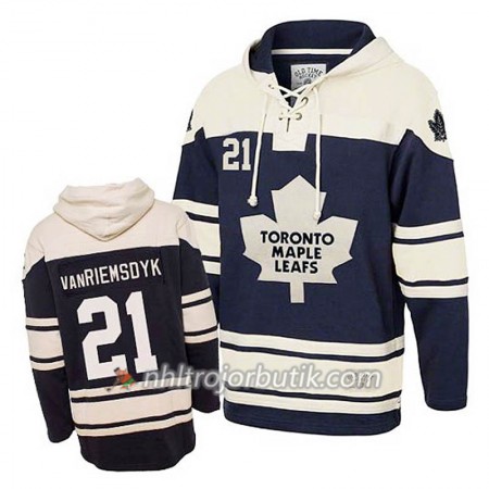 Män Ishockey Toronto Maple Leafs James Van Riemsdyk 21 Blå Sawyer Hooded Sweatshirt